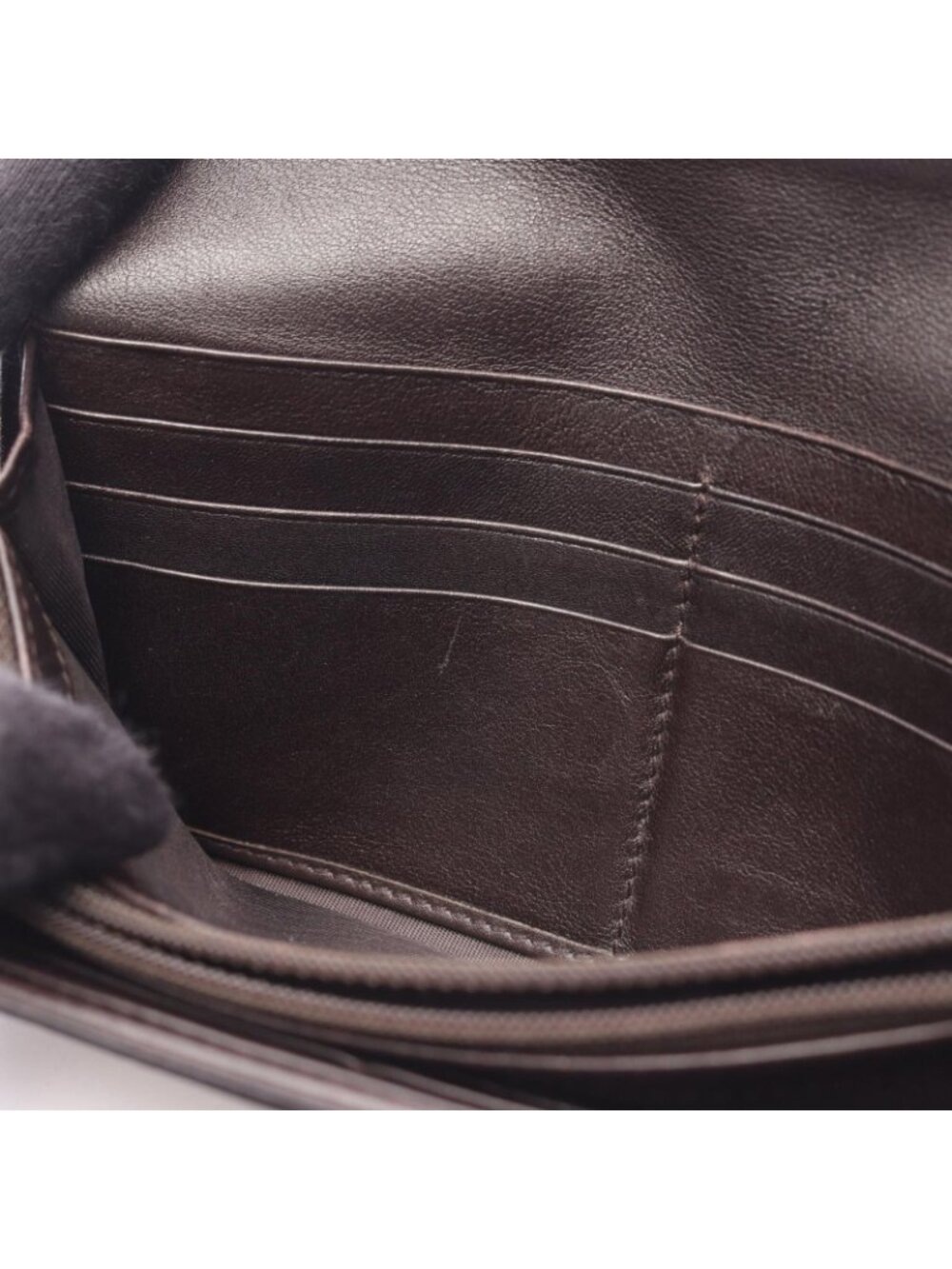 ★SOLD★ Gucci Bifold Wallet GG Canvas Beige Brown Zip - Picture 5 of 13